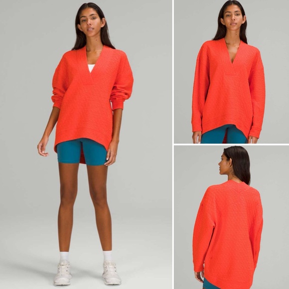 Lululemon Rippled V-Neck Pullover - Picture 1 of 3